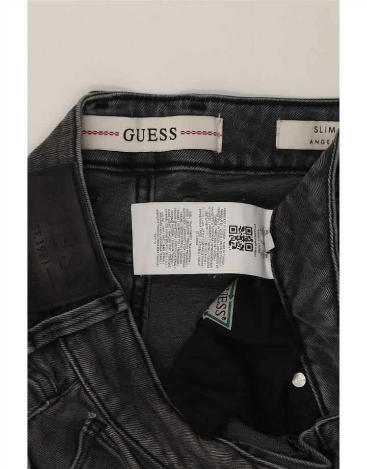 Guess Mens Slim Jeans W30 L31 Grey Cotton