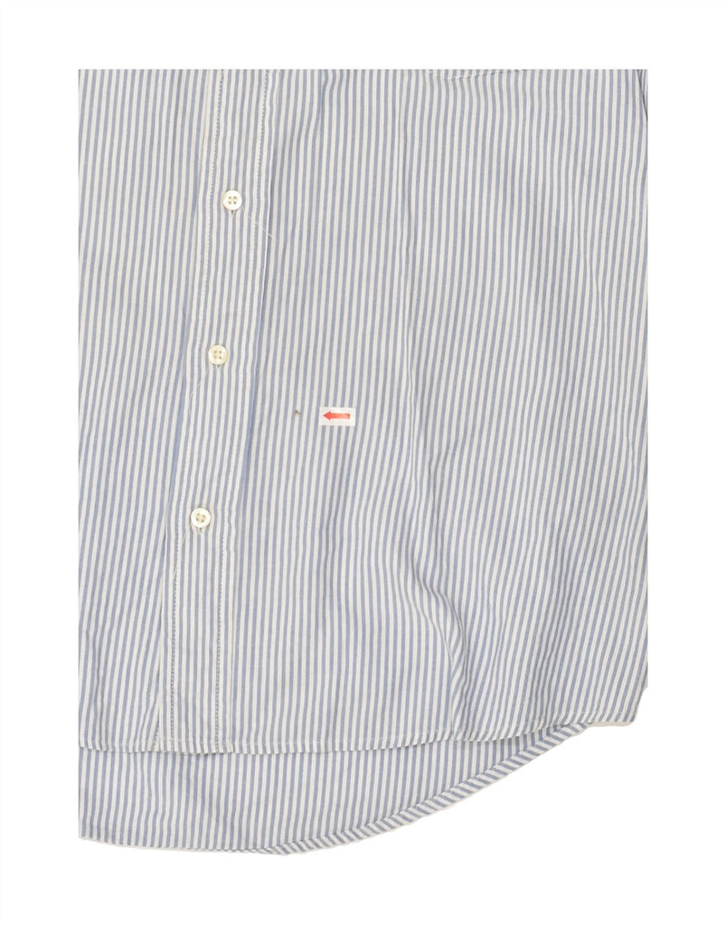 TOMMY HILFIGER Mens Shirt Small Blue Pinstripe Cotton | Vintage Tommy Hilfiger | Thrift | Second-Hand Tommy Hilfiger | Used Clothing | Messina Hembry 