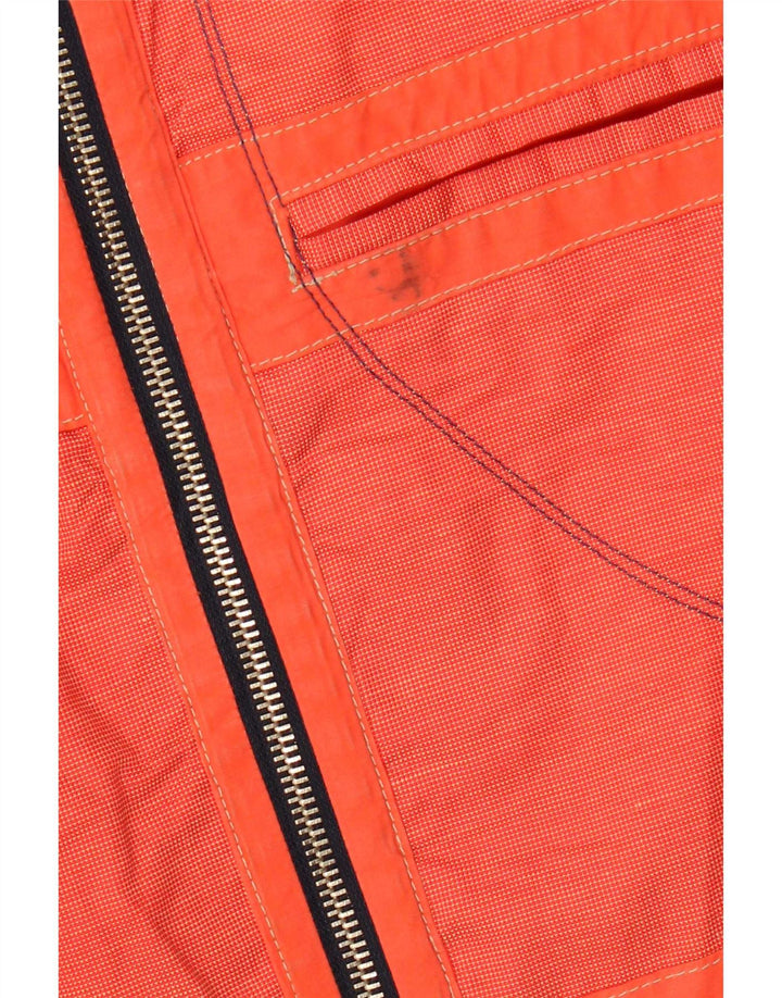 Vintage Mens Utility Jacket UK 40 Large Orange Cotton