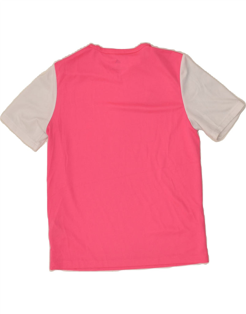 ADIDAS Girls Climalite T-Shirt Top 13-14 Years Large  Pink Polyester | Vintage Adidas | Thrift | Second-Hand Adidas | Used Clothing | Messina Hembry 