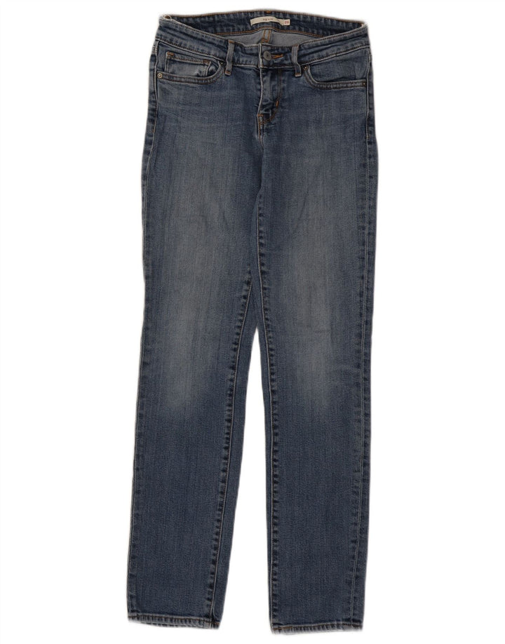 Levi's Womens 712 Slim Jeans W26 L30 Blue Cotton