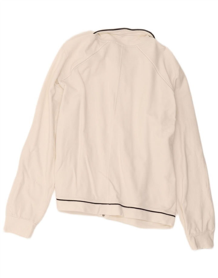 Champion Womens Tracksuit Top Jacket UK 18 XL White Cotton