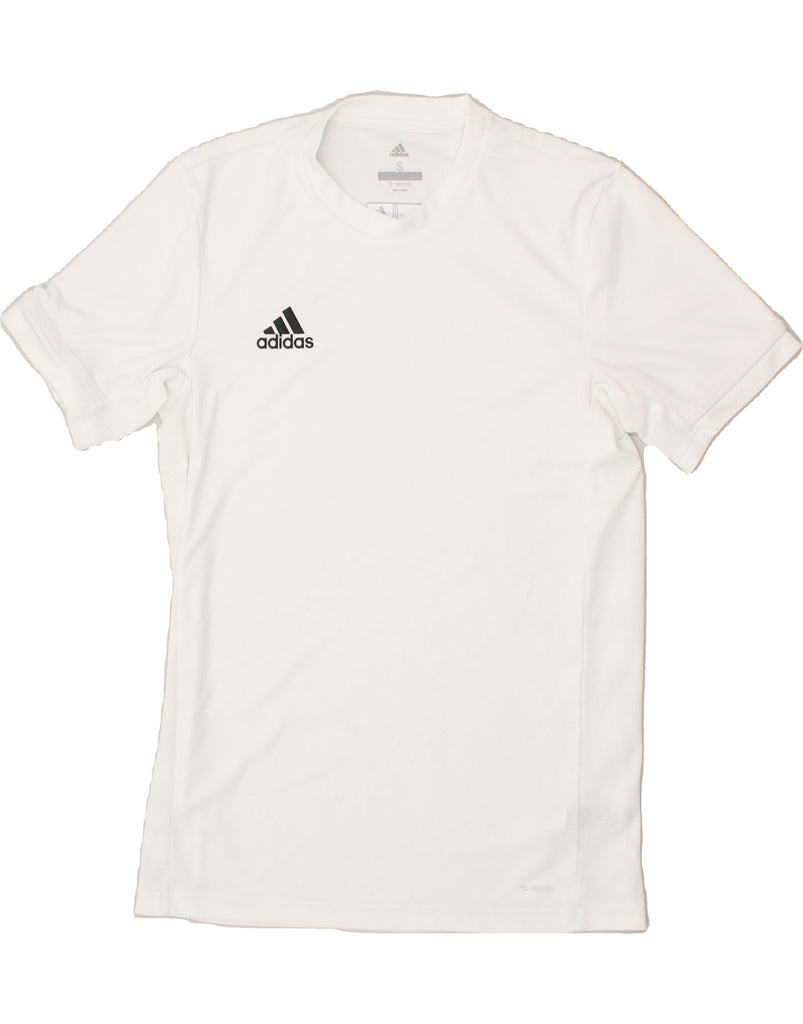 ADIDAS Mens Climacool T-Shirt Top Small White Polyester | Vintage Adidas | Thrift | Second-Hand Adidas | Used Clothing | Messina Hembry 