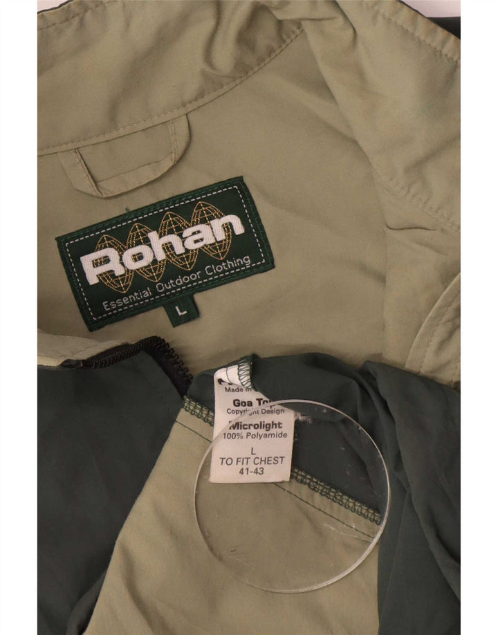 Rohan Mens Anorak Jacket UK 40 Large Green Polyamide