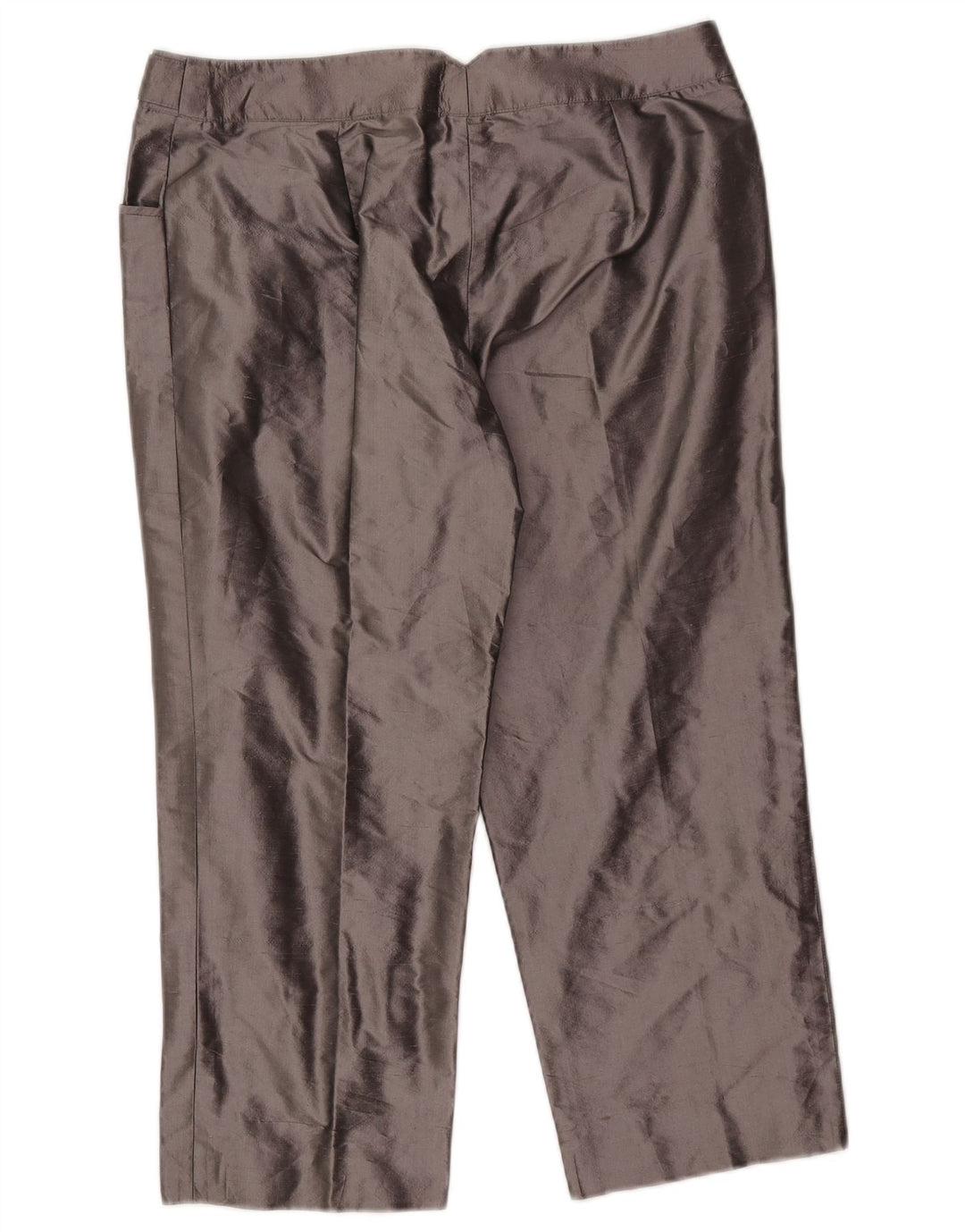 Armani Womens Straight Capri Trousers W31 L22 Grey