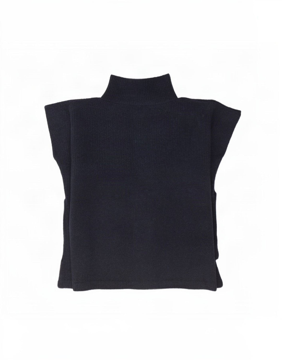 Marks & Spencer Womens Poncho Jumper One Size Navy Blue Polyester