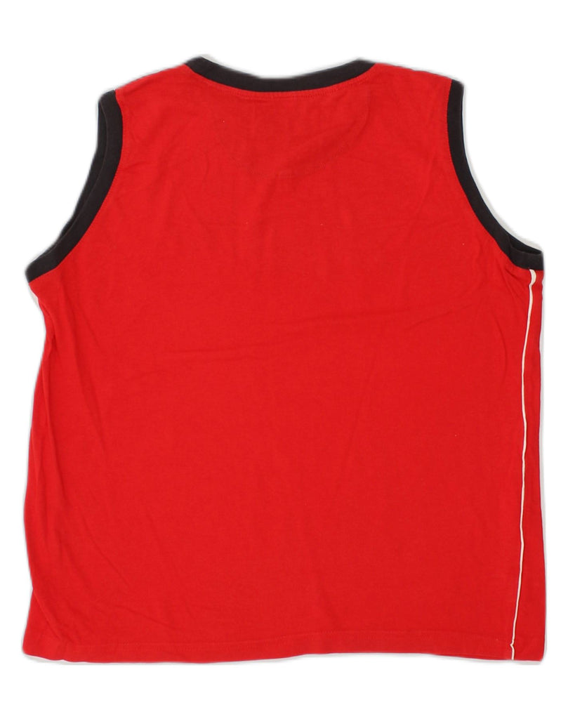 CHAMPION Boys Classic Graphic Vest Top 11-12 Years Large  Red Cotton | Vintage Champion | Thrift | Second-Hand Champion | Used Clothing | Messina Hembry 