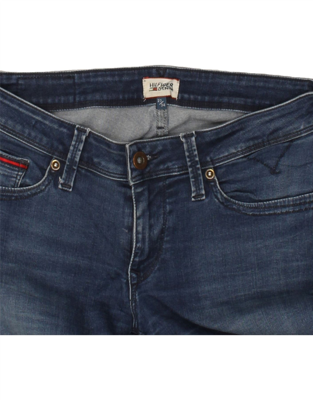 TOMMY HILFIGER Womens Skinny Jeans W27 L29 Blue Vintage Tommy Hilfiger and Second-Hand Tommy Hilfiger from Messina Hembry 