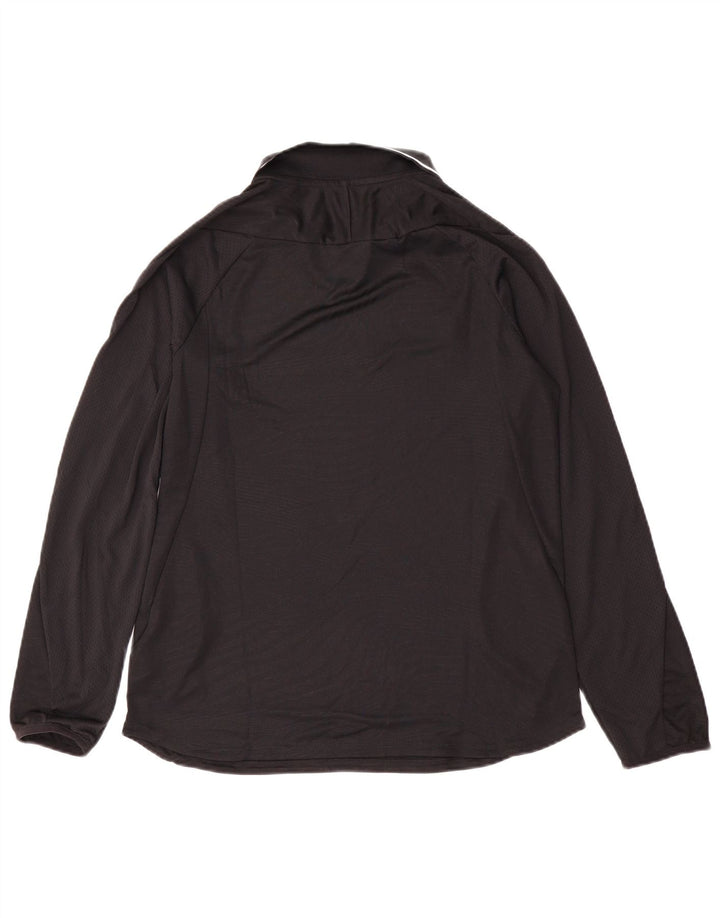 Nike Mens Dri Fit Top Long Sleeve Small Black Polyester