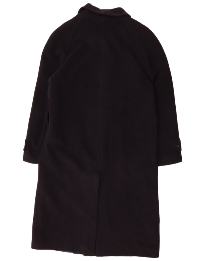 Vintage Mens Overcoat IT 46 Small Navy Blue Wool