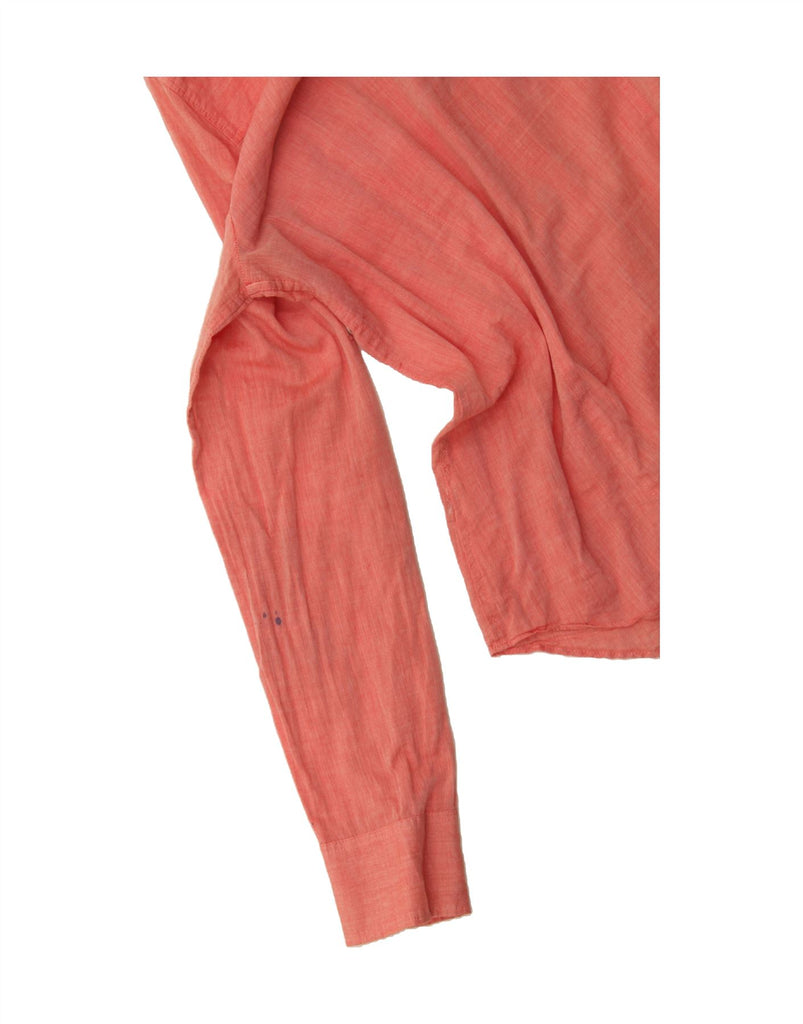 J. CREW Womens Oversized Shirt UK 10 Small Pink Cotton Vintage J. Crew and Second-Hand J. Crew from Messina Hembry 