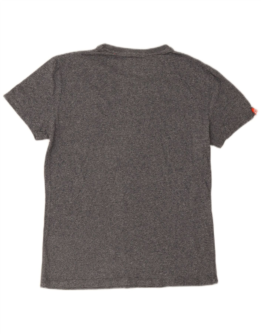 Superdry Mens T-Shirt Top Small Grey Flecked Cotton