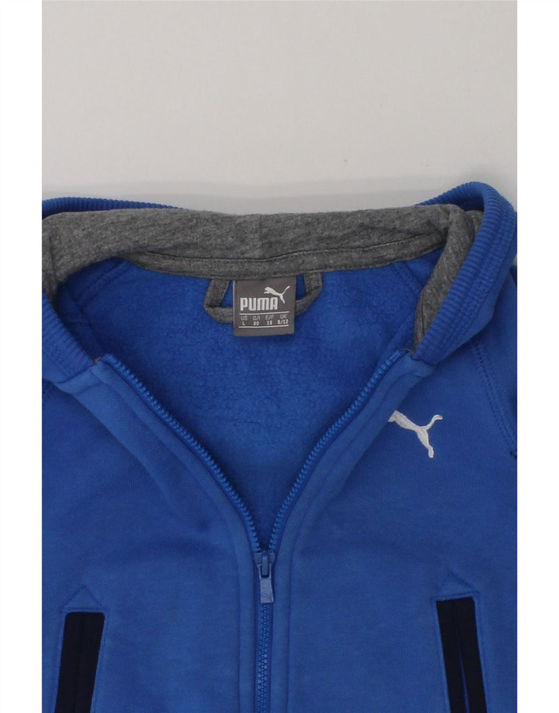 PUMA Baby Boys Zip Hoodie Sweater 9-12 Months Large  Blue Cotton | Vintage Puma | Thrift | Second-Hand Puma | Used Clothing | Messina Hembry 