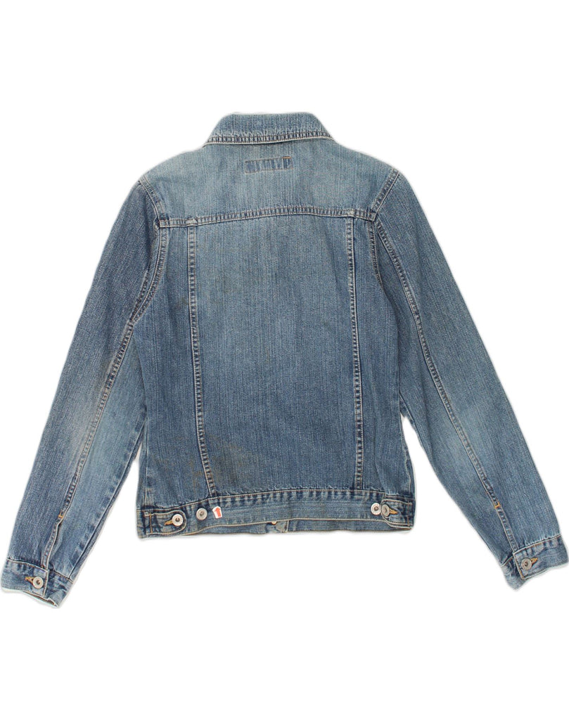 S.OLIVER Womens Denim Jacket UK 10 Small Blue Cotton | Vintage S.Oliver | Thrift | Second-Hand S.Oliver | Used Clothing | Messina Hembry 