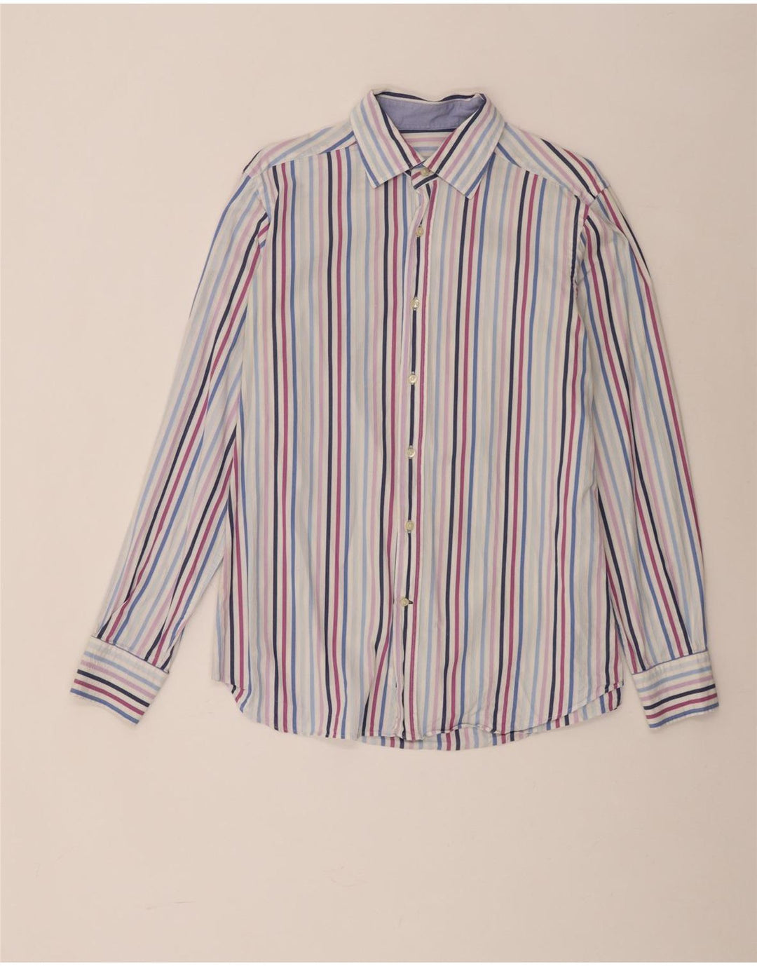 Massimo Dutti Mens Shirt Large Multicoloured Striped