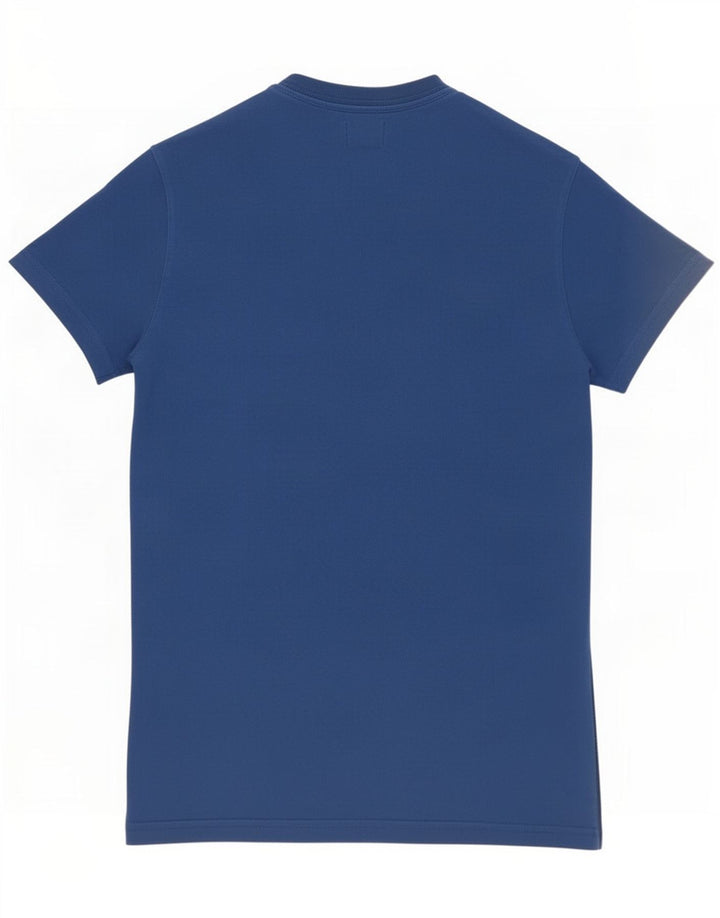 Replay Mens Graphic T-Shirt Top Small Blue Cotton