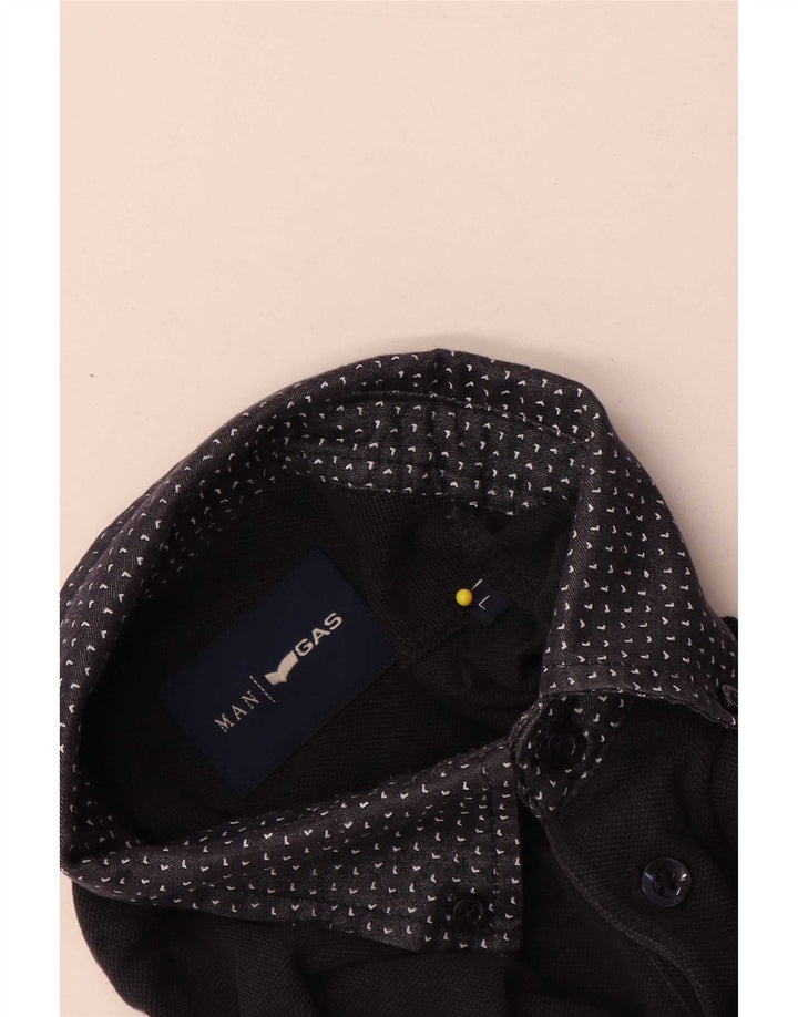 Gas Mens Polo Shirt Large Navy Blue