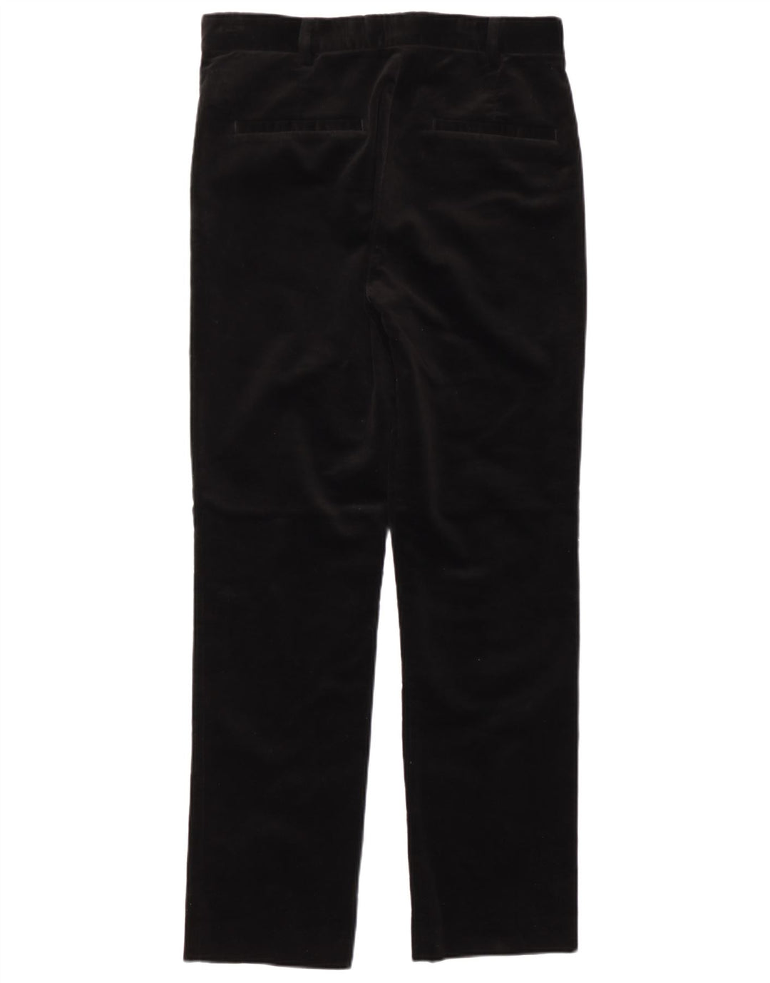 Massimo Dutti Womens Straight Corduroy Trousers EU 40 Medium W30 L30 Black