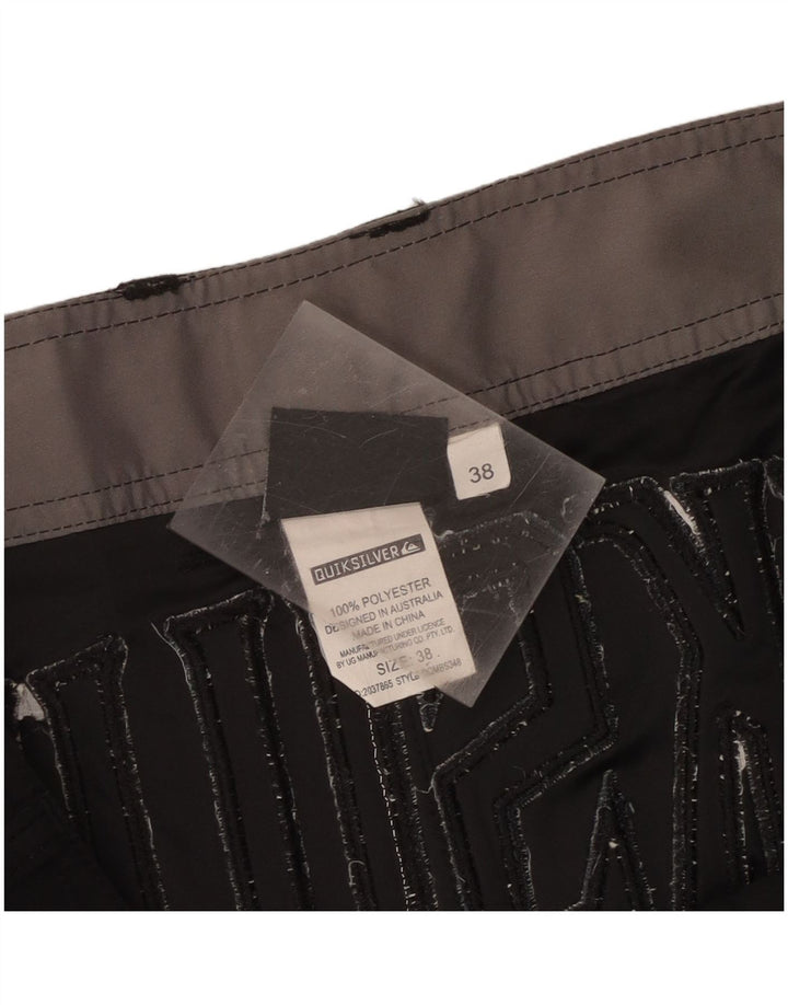 Quiksilver Mens Graphic Swimming Shorts XL  Black Polyester