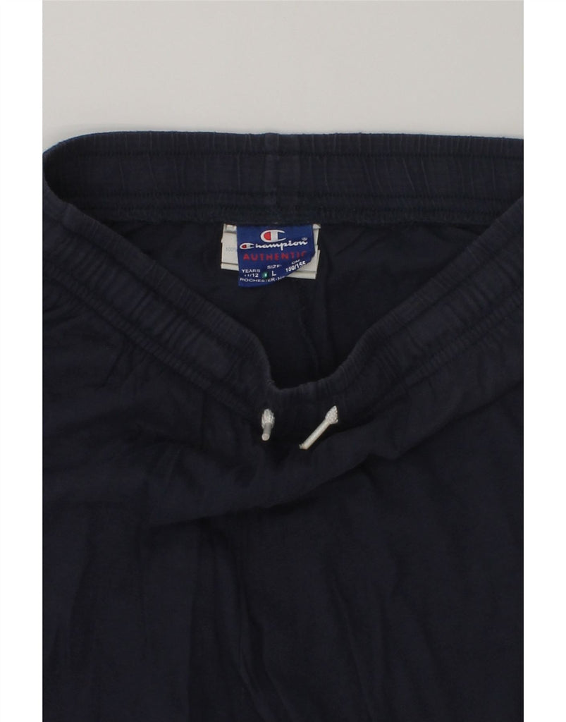 CHAMPION Boys Sport Shorts 11-12 Years Large  Navy Blue Cotton | Vintage Champion | Thrift | Second-Hand Champion | Used Clothing | Messina Hembry 