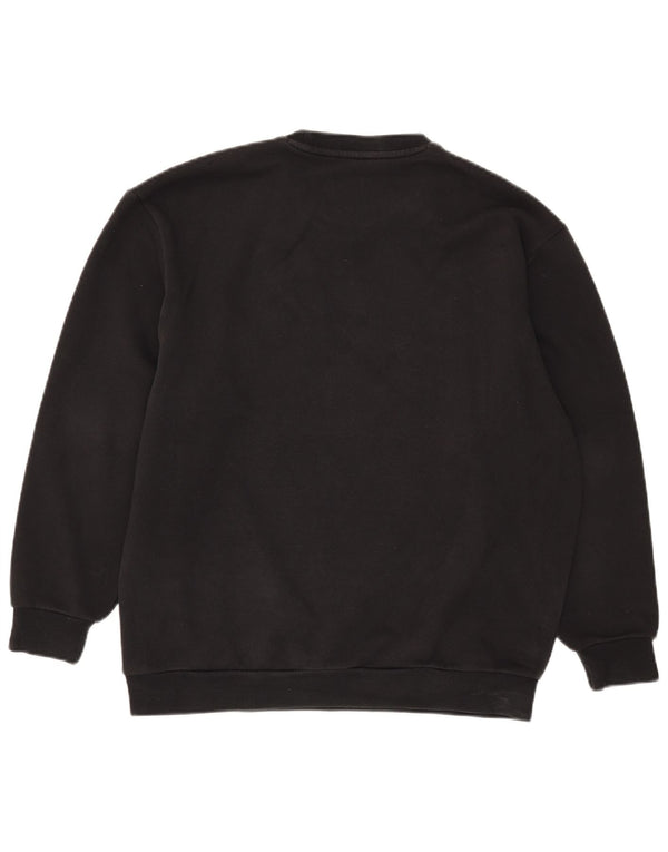 Adidas Mens Graphic Oversized Sweatshirt Jumper 2XS Black Cotton