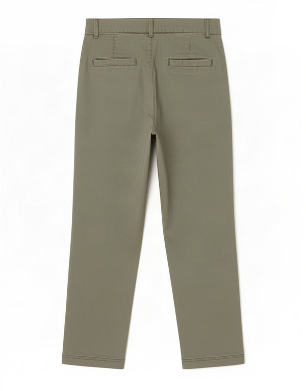 Gap Womens Boyfriend Crop Straight Chino Trousers US 12 Large W30 L26 Khaki