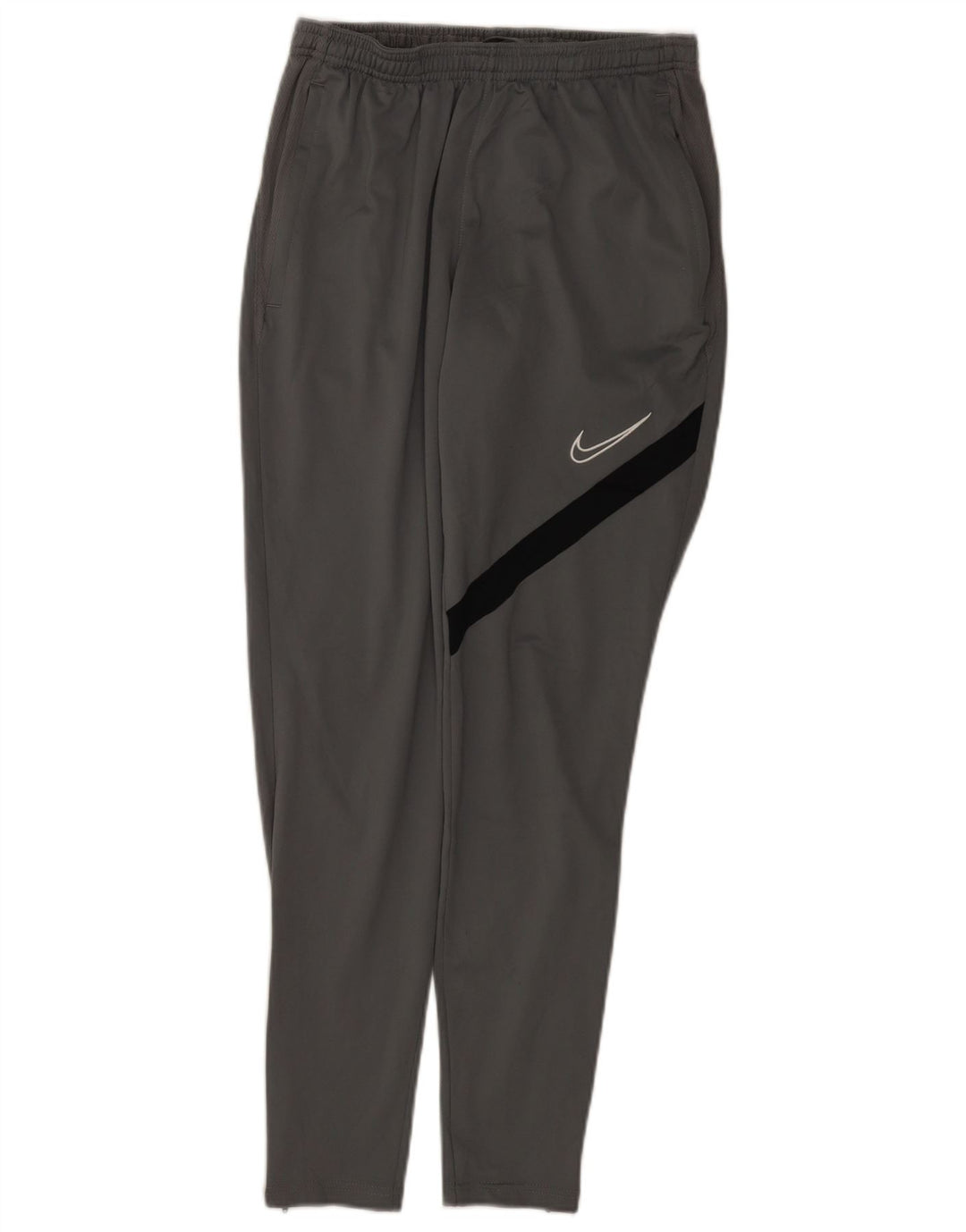 Nike Mens Dri Fit Tracksuit Trousers Small  Grey Colourblock Polyester