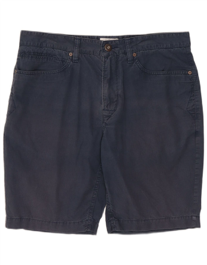 Timberland Mens Casual Shorts W32 Medium Navy Blue Cotton
