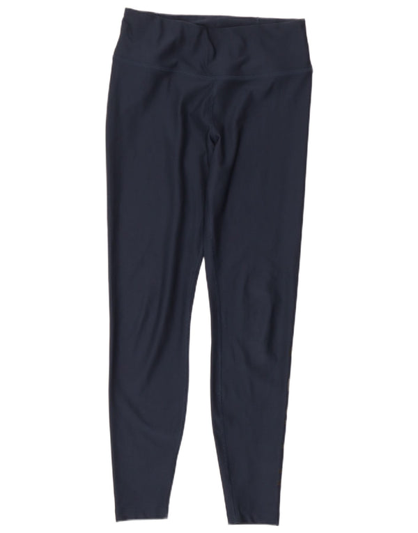 Nike Womens Dri Fit Graphic Leggings UK 8 Small  Navy Blue