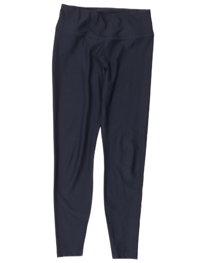 Nike Womens Dri Fit Graphic Leggings UK 8 Small  Navy Blue