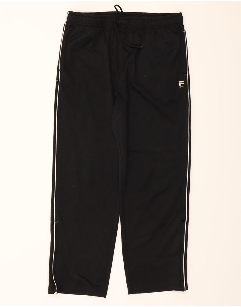 FILA Mens Tracksuit Trousers Large  Black Polyester Vintage Fila and Second-Hand Fila from Messina Hembry 