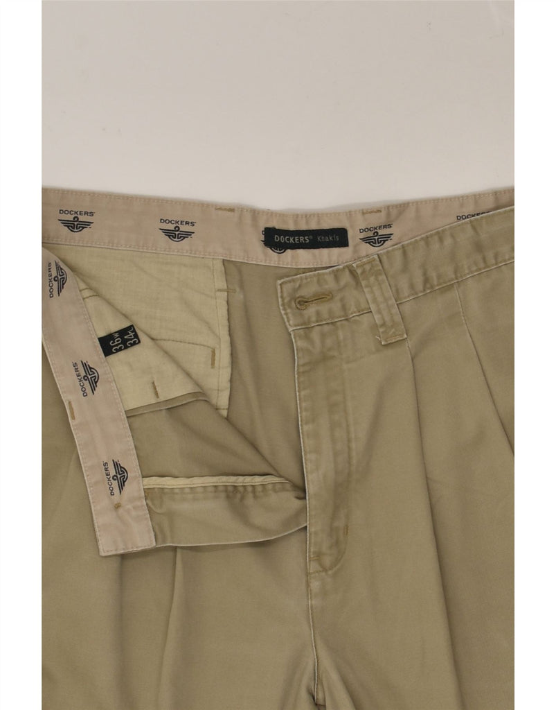 DOCKERS Mens Pegged Chino Trousers W36 L34  Khaki Cotton | Vintage Dockers | Thrift | Second-Hand Dockers | Used Clothing | Messina Hembry 