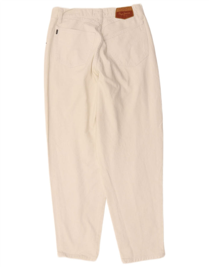 PEPE JEANS Mens Tapered Jeans W33 L30 White Cotton