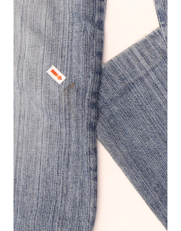 HUGO BOSS Mens Bootcut Jeans W34 L30 Blue Cotton