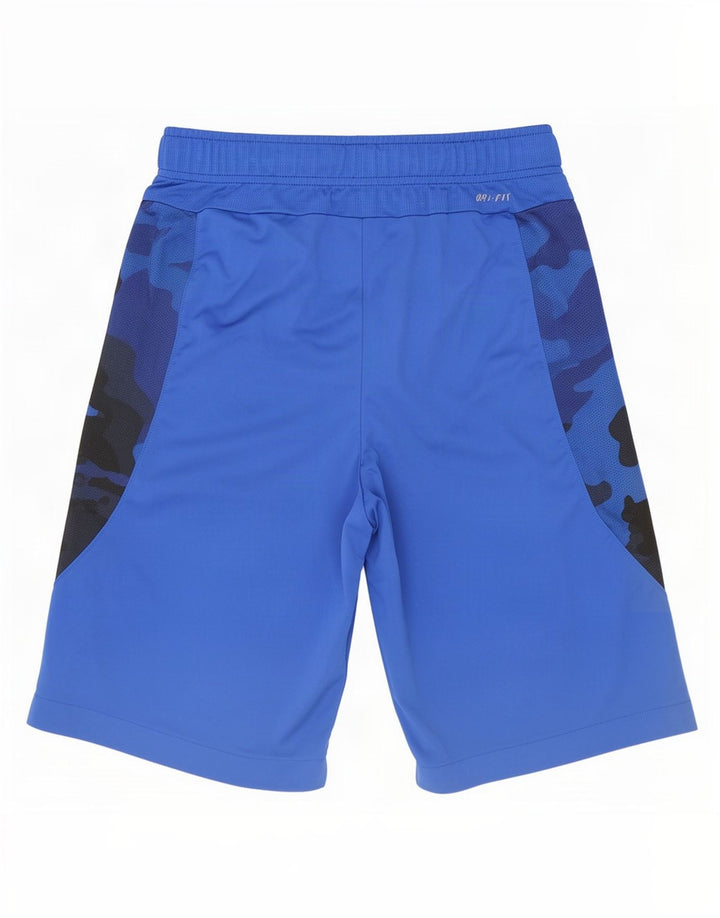 Nike Mens Dri Fit Sport Shorts Small Blue Camouflage Polyester
