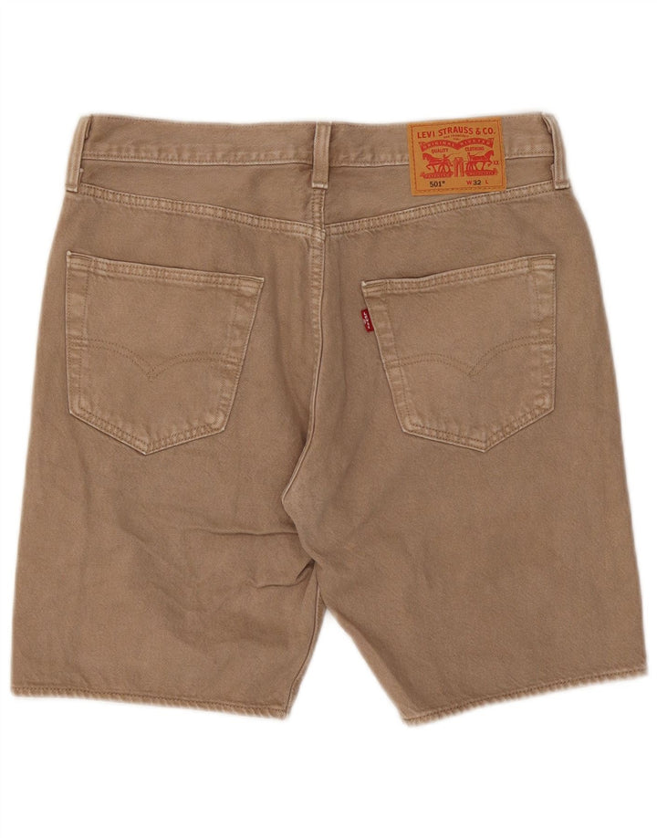 Levi's Mens 501 Denim Shorts W32 Medium Beige Cotton