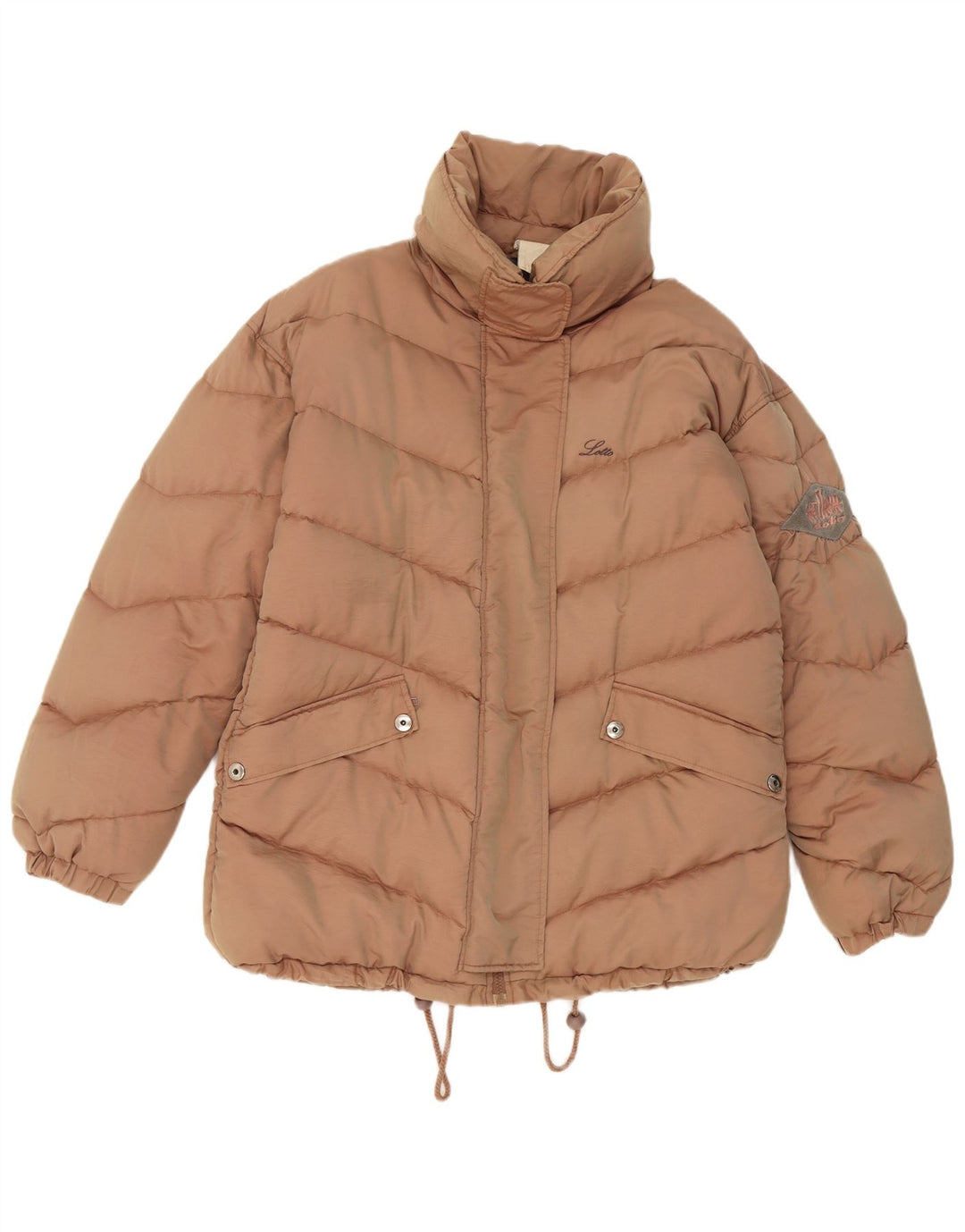 Lotto Womens Padded Jacket UK 16 Large Brown