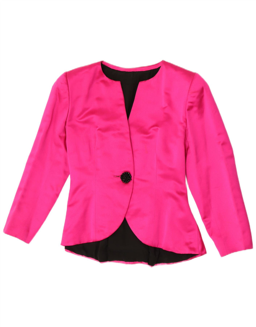 Vintage Womens 1 Button Blazer Jacket UK 10 Small Pink