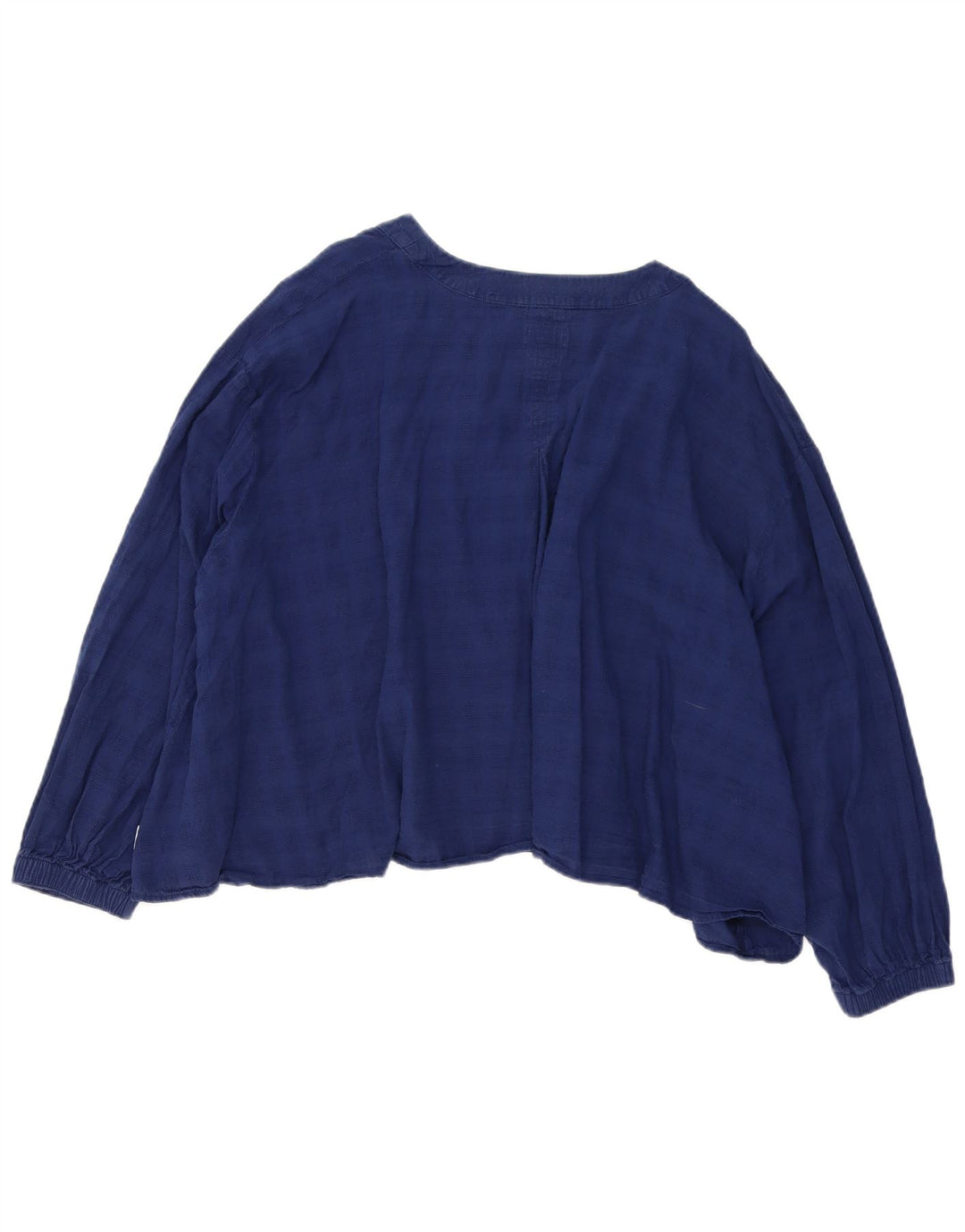 Wrangler Womens Crop Oversized Shirt Blouse UK 10 Small Blue