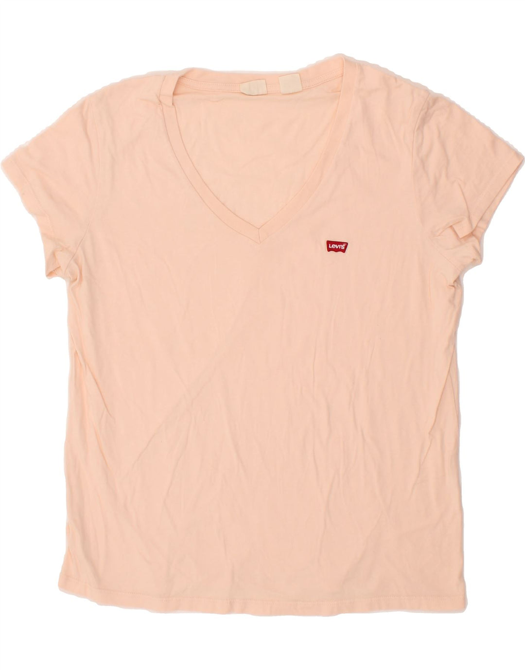 LEVI'S Womens T-Shirt Top UK 16 Large Pink Cotton Vintage Levi's and Second-Hand Levi's from Messina Hembry 
