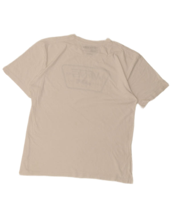 Vans Mens Graphic T-Shirt Top Large White Cotton