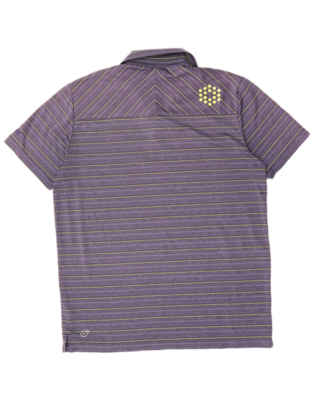 PUMA Mens Polo Shirt Large Purple Striped
