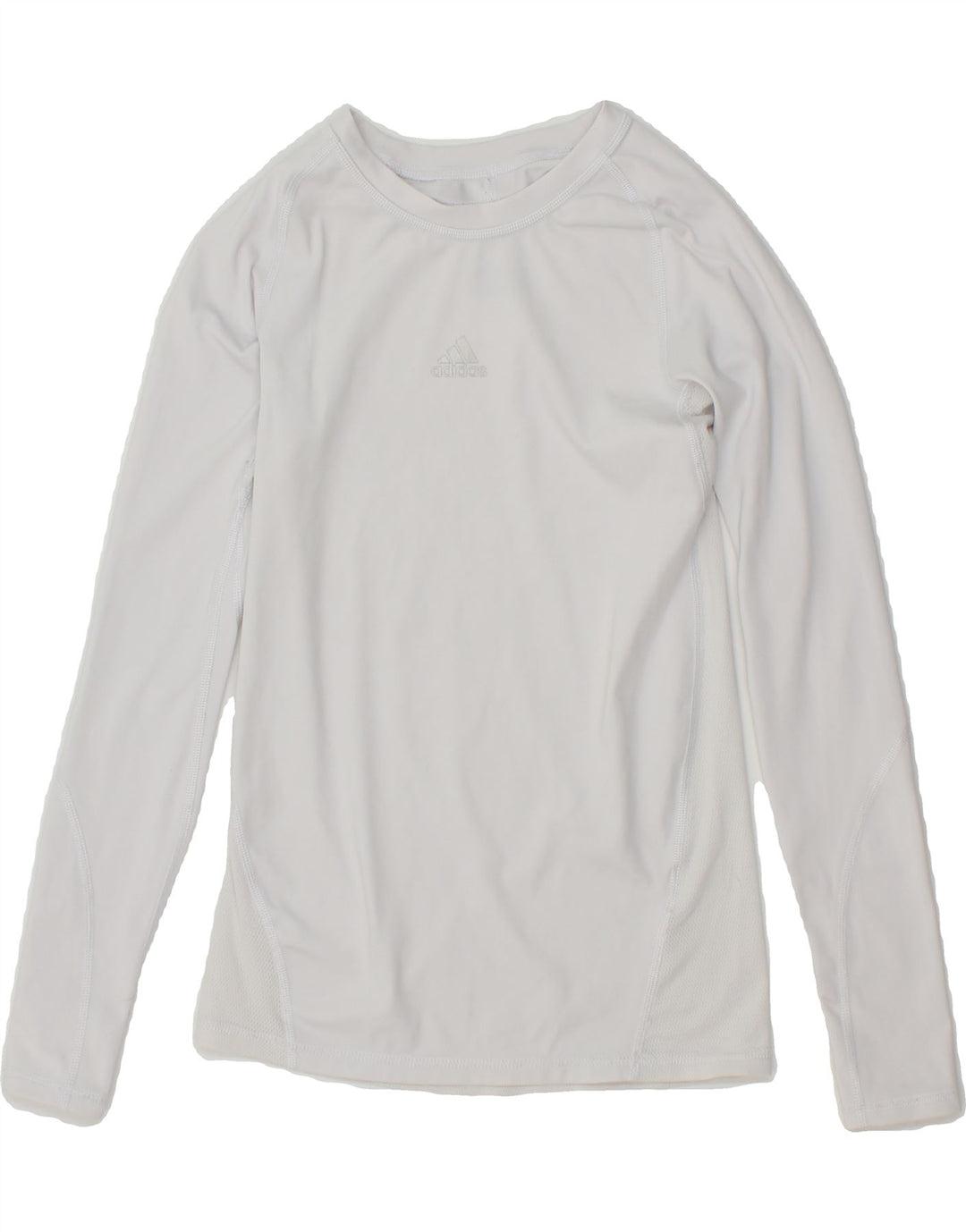 ADIDAS Boys Climacool Top Long Sleeve 11-12 Years White Polyester Vintage Adidas and Second-Hand Adidas from Messina Hembry 