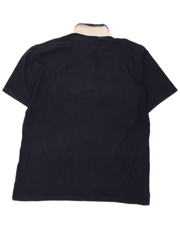 Champion Mens Polo Shirt XL Navy Blue Cotton