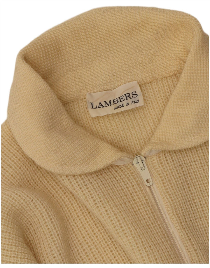 Lambers Mens Polo Neck Jumper Sweater Medium Beige