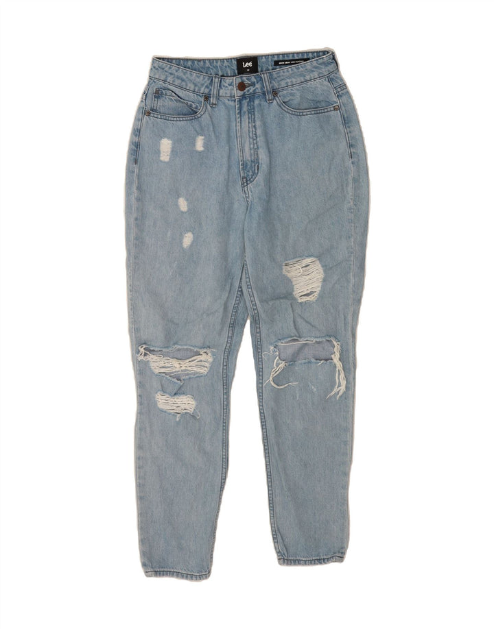 LEE Womens Soho Distressed Tapered Jeans Size 10 Medium W27 L28 Blue Vintage Lee and Second-Hand Lee from Messina Hembry 