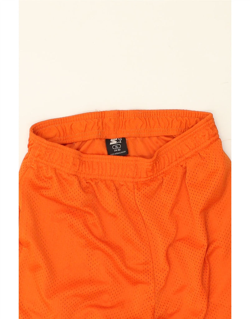 STARTER Boys Sport Shorts 14-15 Years XL Orange Polyester | Vintage Starter | Thrift | Second-Hand Starter | Used Clothing | Messina Hembry 