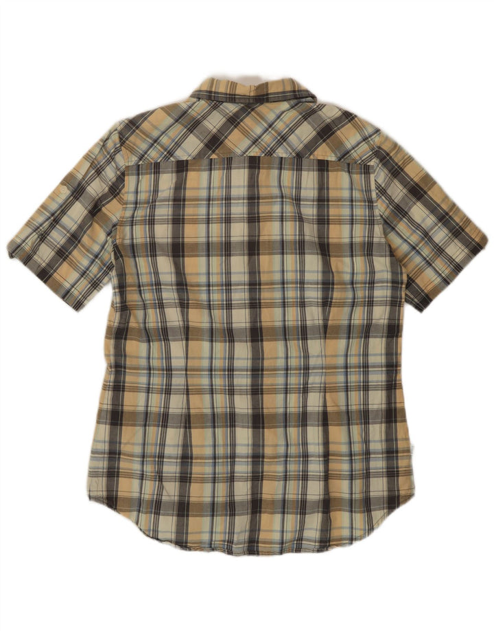 Aigle Womens Short Sleeve Shirt EU 40 Medium Multicoloured Plaid Cotton