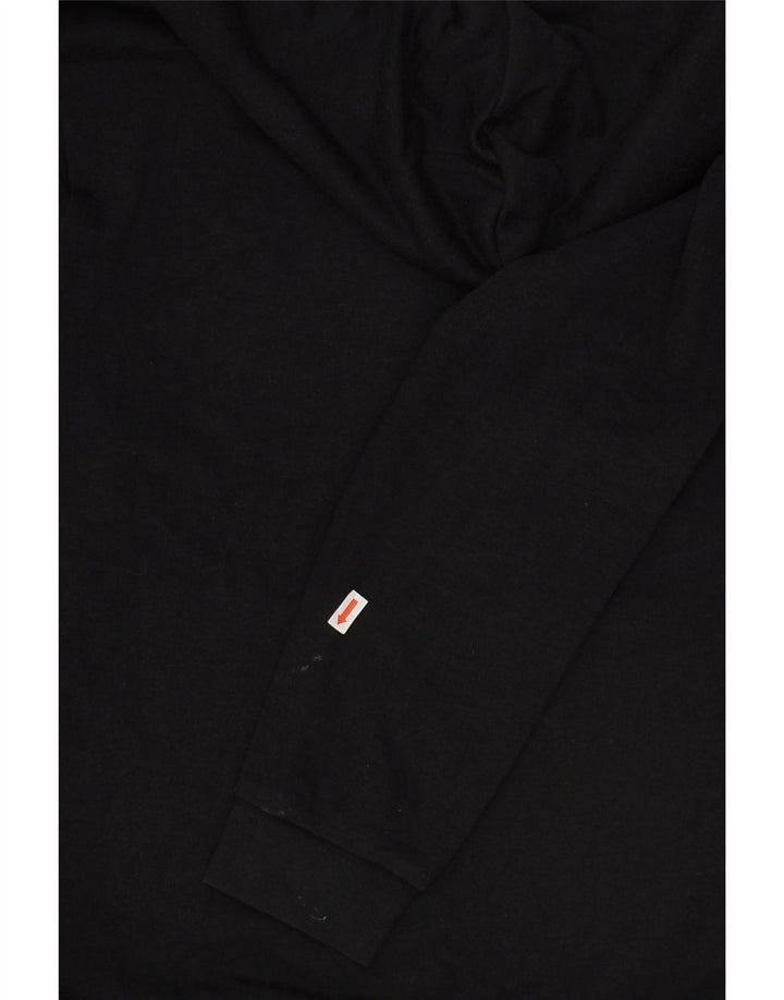 ADIDAS Womens Graphic Hoodie Jumper UK 12 Medium Black | Vintage Adidas | Thrift | Second-Hand Adidas | Used Clothing | Messina Hembry 