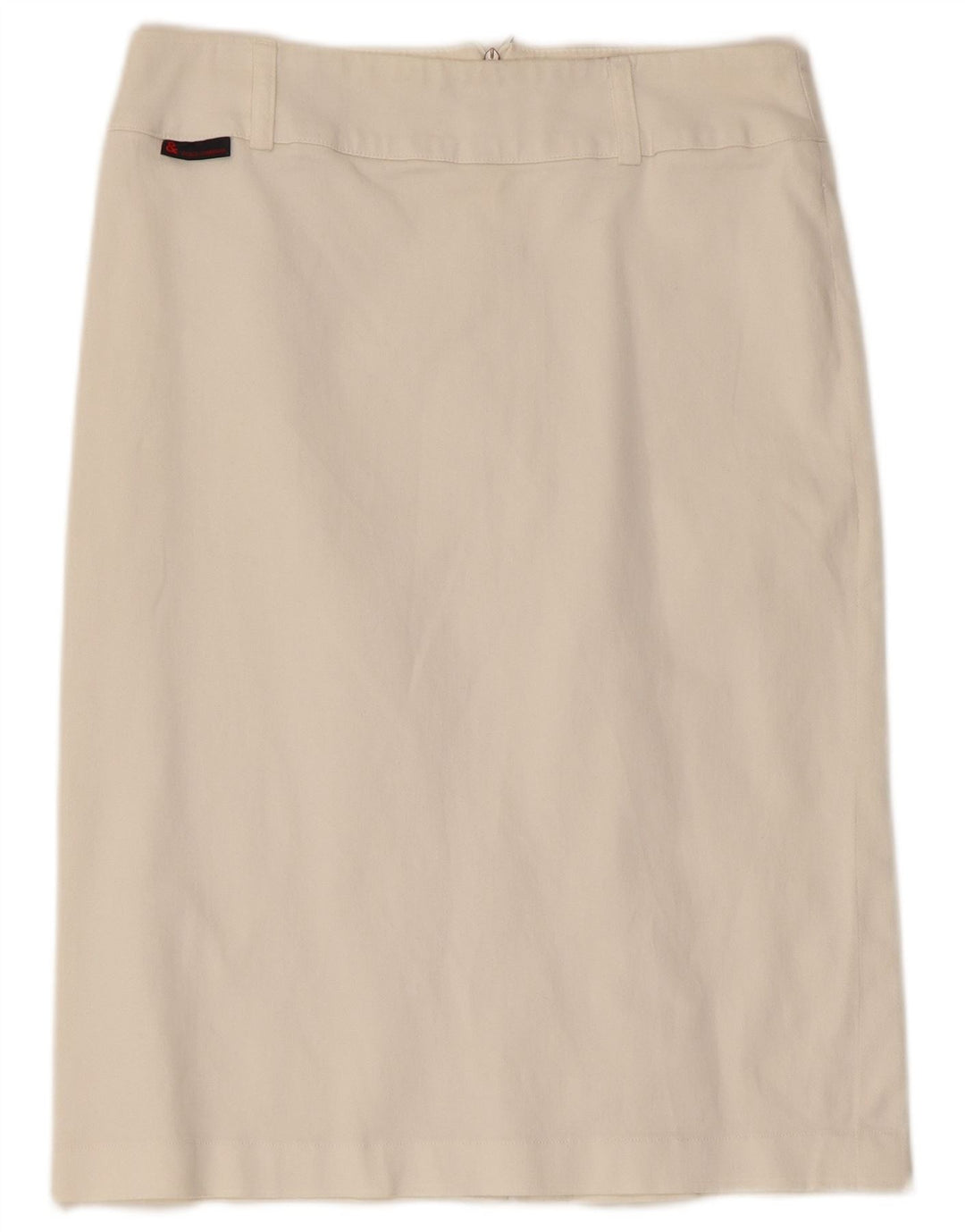 Dolce & Gabbana Womens Straight Skirt IT 42 Medium W30 White Cotton